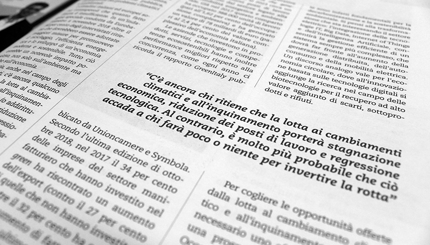 Riorientare il progresso non vuol dire fermarlo