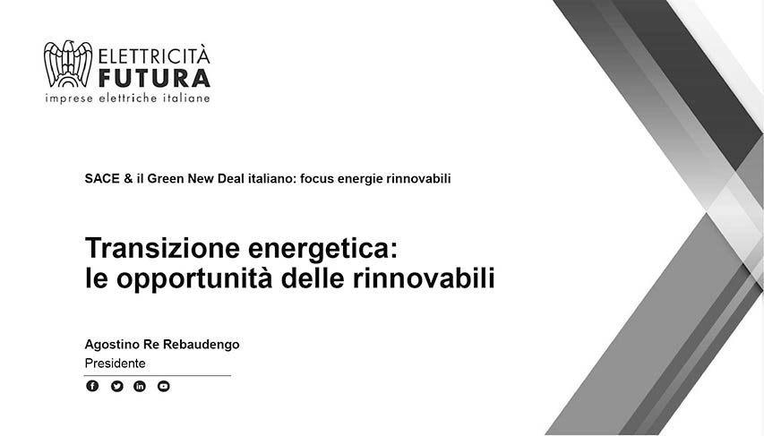 SACE, missione Green New Deal in Italia