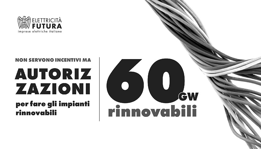 Azioni straordinarie per autorizzare 60 GW di nuove rinnovabili